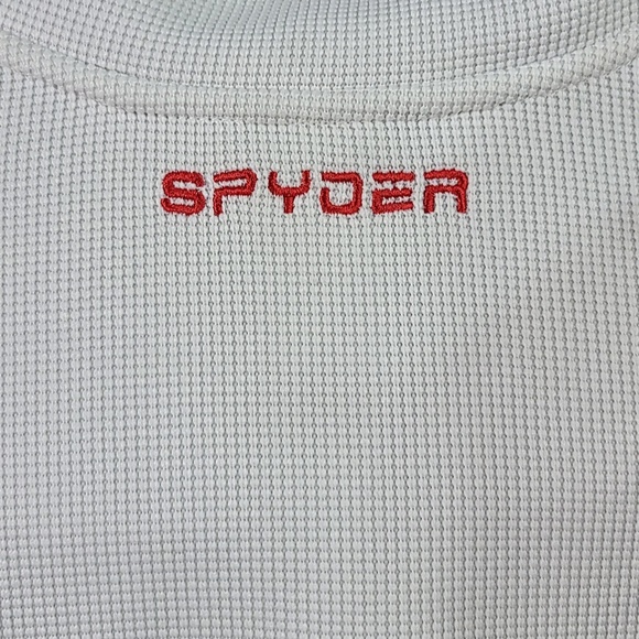 SPYDER MENS PULLOVER JACKET SIZE S WHITE, BLACK, AND RED RN 130323 - Picture 5 of 11